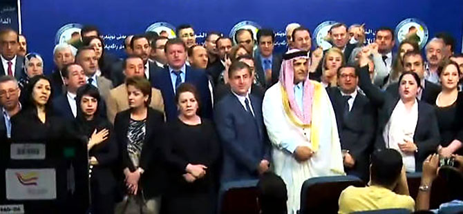 Irak Parlamentosu’nda Ey Reqîb marşı