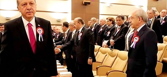 Cumhurbaşkanı Erdoğan ile Kılıçdaroğlu tokalaşmadı