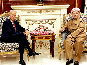 Mesud Barzani, ABD Başkan Yardımcısı Joe Biden'la görüştü