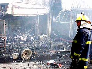 Bağdat'ta pazar yerine bombalı saldırı
