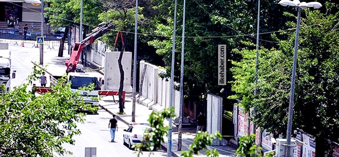 Diyarbakır'da Valilik konutuna beton bariyerli önlem