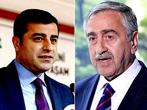 Demirtaş, Kuzey Kıbrıs Cumhurbaşkanı ile görüştü