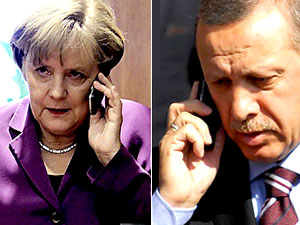 Merkel'den Erdoğan'a taziye telefonu