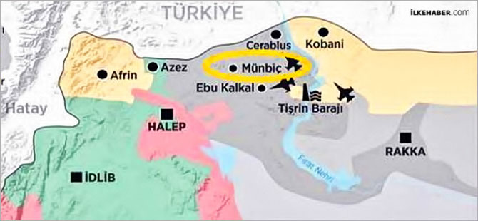 IŞİD 3 koldan Menbic’e saldırdı
