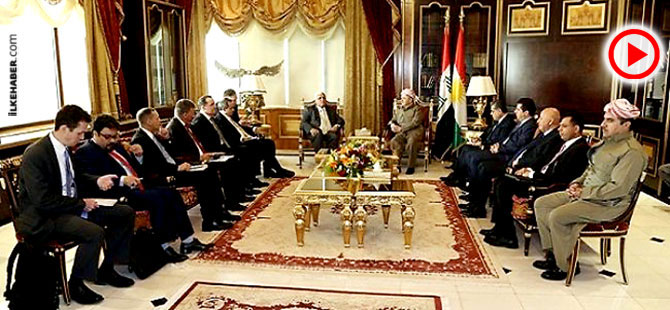 Barzani’yi ABD ve Irak heyetleri beraber ziyareti etti