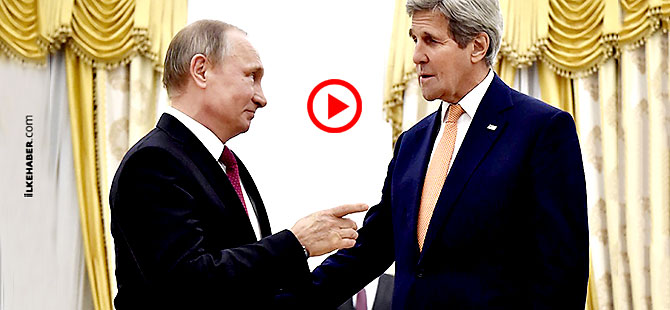 Putin, Kremlin'de Kerry ile görüştü