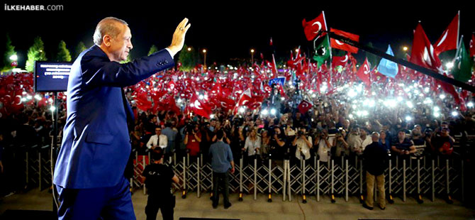 Erdoğan: Demokrasi nöbetlerine ara veriyoruz