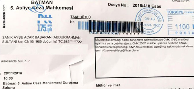 Savcılıktan HDP milletvekiline 'Zorla getirilme' tebligatı