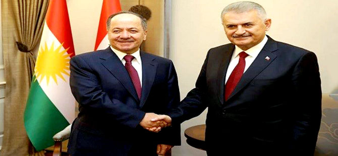 Mesud Barzani, Binali Yıldırım'la görüştü