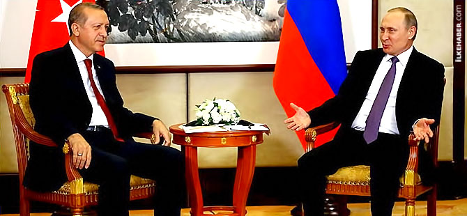 Erdoğan ve Putin Çin'de görüştü