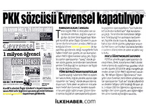 Akit hedef gösterdi: 'Evrensel kapatılıyor’