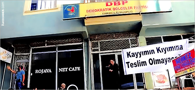 Hakkari’de DBP binasına polis baskını