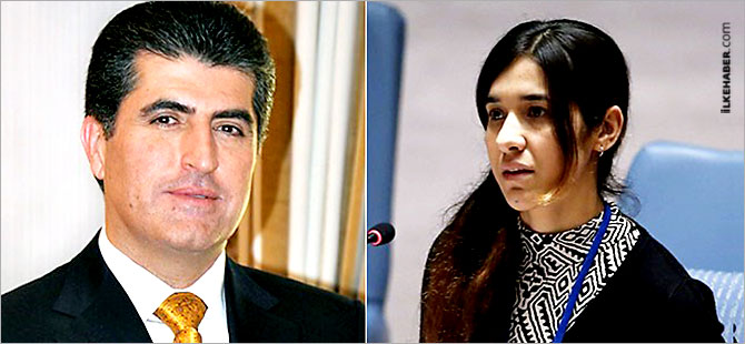 Neçirvan Barzani'den Nadiya Murad’a kutlama