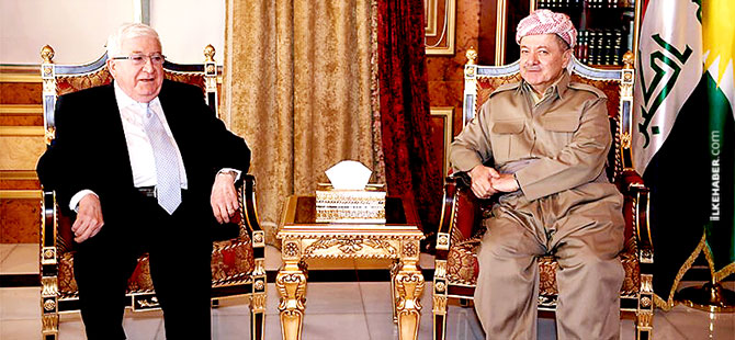 Irak Cumhurbaşkanı'ndan Mesud Barzani'ye kritik ziyaret