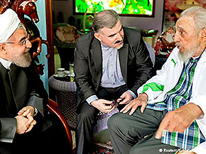 İran Cumhurbaşkanı Fidel Castro ile görüştü