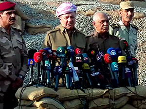 Barzani cephe'de açıklama yaptı: Bugün tarihi bir gün