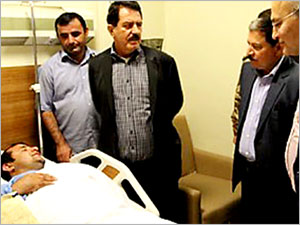 YNK’den yaralı Peşmergelere ziyaret