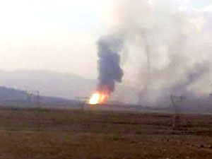 Ağrı'da doğalgaz boru hattında patlama