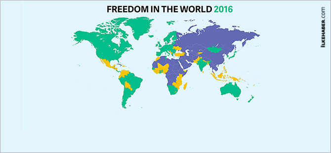 Freedom House: Türkiye'de internet özgür değil