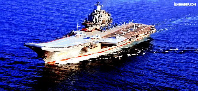 Rusya uçak gemisini Suriye'de ilk kez kullandı