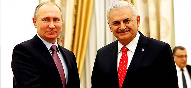 Putin ve Yıldırım, Kremlin'de görüştü