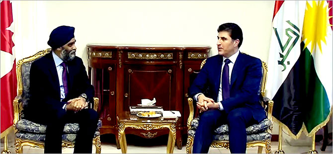 Kanada Savunma Bakanı Hewler'de