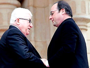 Fransa Cumhurbaşkanı Hollande Bağdat'ta