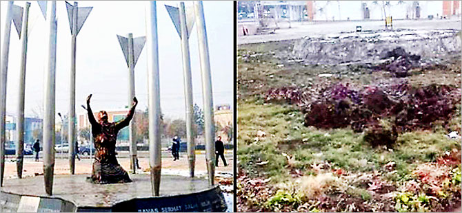 Diyarbakır'daki Roboski Anıtı kaldırıldı