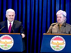 Barzani ve Yıldırım'dan ortak basın açıklaması