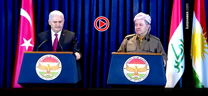 Barzani ve Yıldırım'dan ortak basın açıklaması