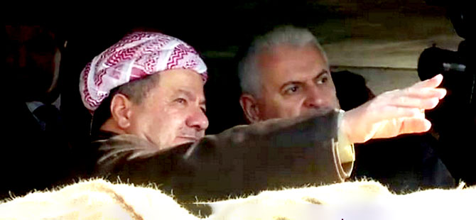 Başbakan Yıldırım, Zertik Dağı'nda Peşmerge cephesini ziyaret etti