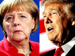 Merkel, Trump'a cevap verdi