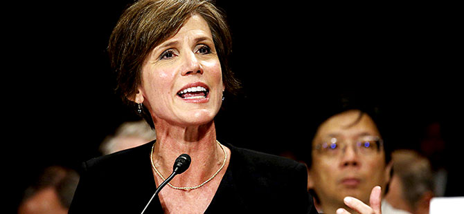 Trump, Adalet Bakanı Vekili Yates'i görevden aldı