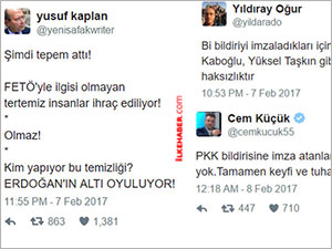 Akademideki ihraçlara 'içeriden' eleştiri