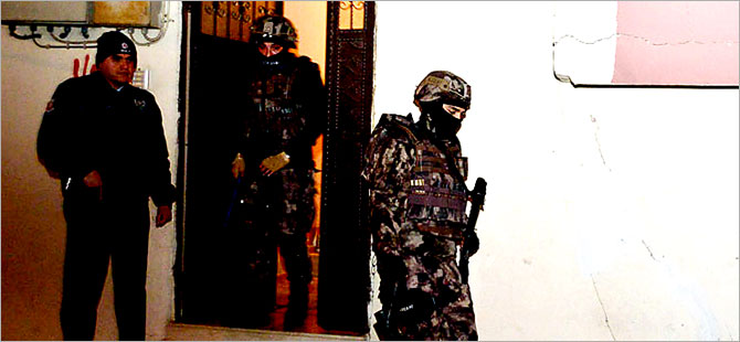 Yedi kentte 86 kişi gözaltına alındı