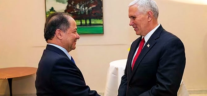 Barzani  ABD Başkan Yardımcısı Pence ile görüştü