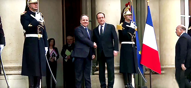 Barzani, Elysee Sarayı’nda Hollande ile görüştü