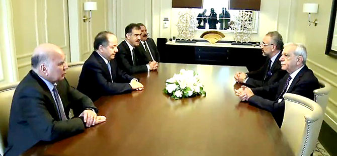 Mesud Barzani, Ahmet Türk ile görüştü