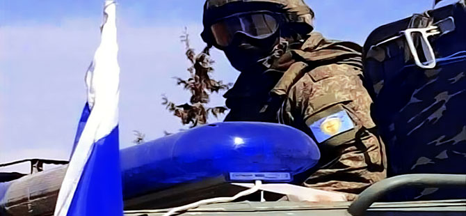 'Rus askerler SDG arması taktı' iddiası