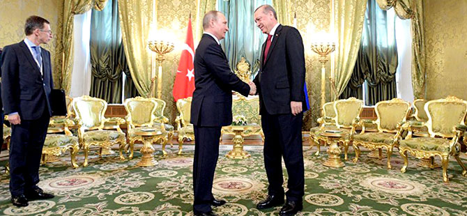 Erdoğan-Putin Moskova'da görüştü