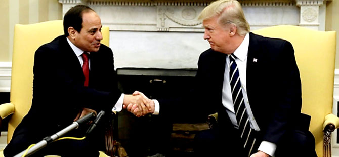 Trump: Herkes bilsin diye söylüyorum, Sisi’nin arkasındayız