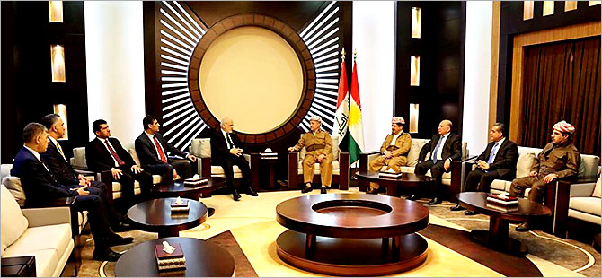 Mesud Barzani Irak Dışişleri Bakanı ile görüştü