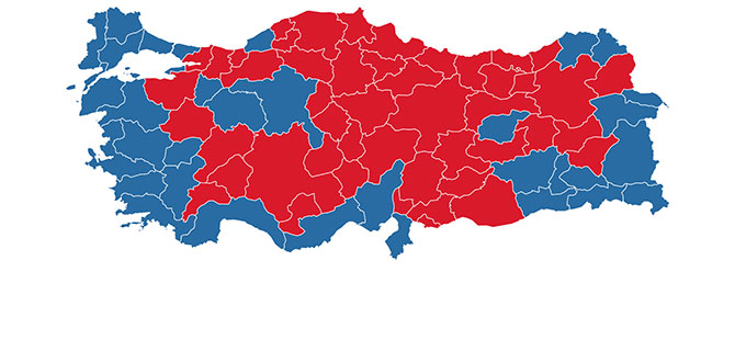 Türkiye genelinde referandum sonuçları