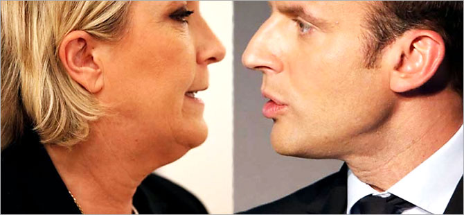 Macron ve Le Pen canlı yayında karşı karşıya geldi