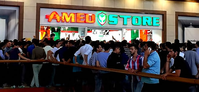 Amedspor maçı biletleri için izdiham