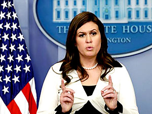 Beyaz Saray Sözcüsü Sarah Sanders görevi bırakıyor