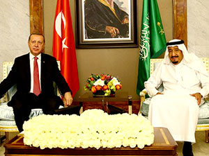 Cumhurbaşkanı Erdoğan ile Kral Selman bir araya geldi