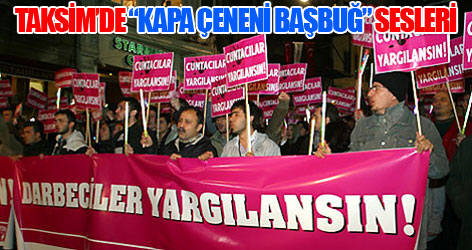 Darbe karşıtları Taksim'de yürüdü