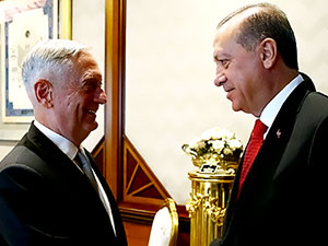 Erdoğan, ABD Savunma Bakanı Mattis ile görüştü
