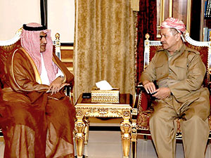 Barzani Suudi heyetini kabul etti